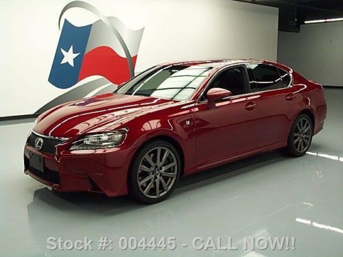 2013 lexus gs350 f-sport sunroof nav rear cam 19&#039;s 27k texas direct auto