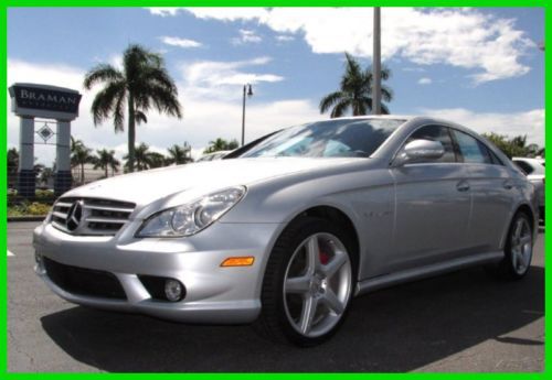 06 iridium silver cls-55 amg 5.4l v8 *heated leather &amp; alcantara sport seats *fl