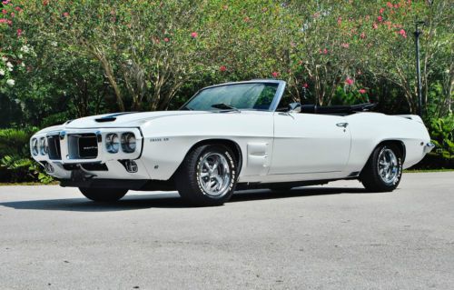 Simply amazing 69 pontiac trans am convertible tribute 4 speed frame off restro