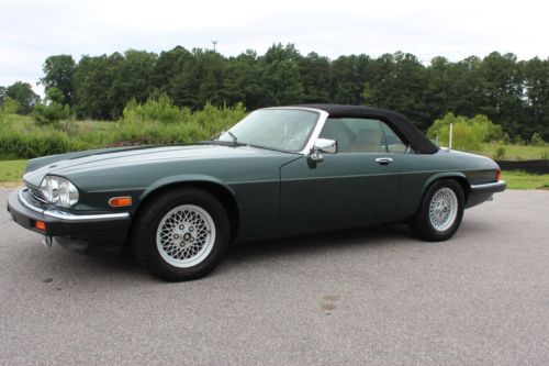 1990 jaguar xjs convertible v12 39k miles british green service records must see