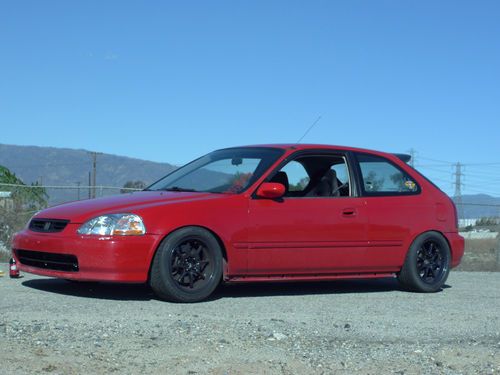 1997 honda civic cx hatchback over $10k invested type r engine clean title nr