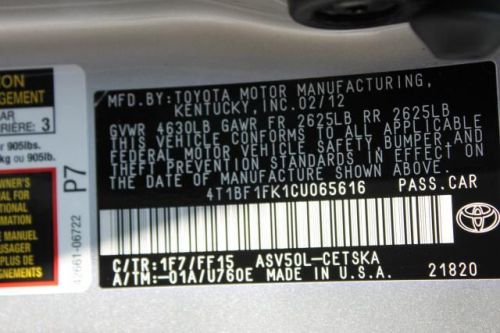 2012 Toyota Camry SE, US $19,995.00, image 12