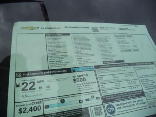 2014 Chevrolet Camaro 2LS, US $24,689.00, image 6