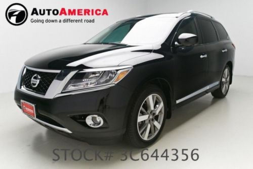 2014 nissan pathfinder platinum 7k mi nav rear ent &amp; cam sunroof heat cool seat