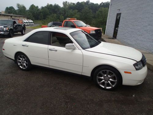 2004 infiniti m45 base sedan 4-door 4.5l wrecked, damaged, salvage