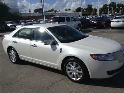 Lincoln mkz 4dr sedan fwd low miles automatic gasoline 3.5l v6 cyl white platinu