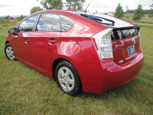 2010 Toyota Prius IV HYBRID RED LOADED NAVIGATION SOLAR/MOONROOF BACKUP CAMERA, US $14,100.00, image 3