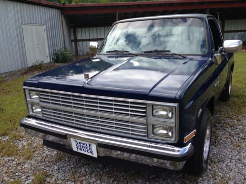 1984 chevrolet c10 custom deluxe stepside pickup truck-factory four speed