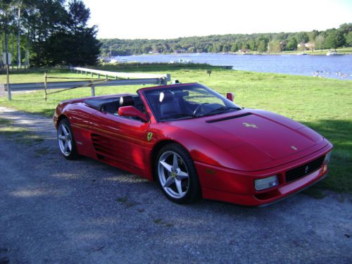 1995 ferrari 348 spider,red,sharp,look low rerserve