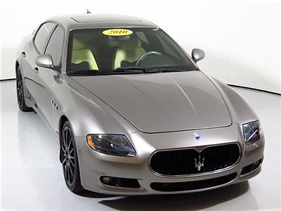 10 maserati quattroporte sport gts 14k miles cpo warranty carbon interior