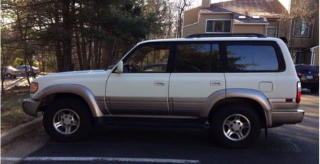 1996 lexus lx450 pearl white, 190k, (toyota land cruiser)