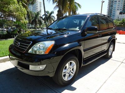 Florida 07 gx 470 awd winter pkg 3rd row clean carfax cd changer rear air cond.