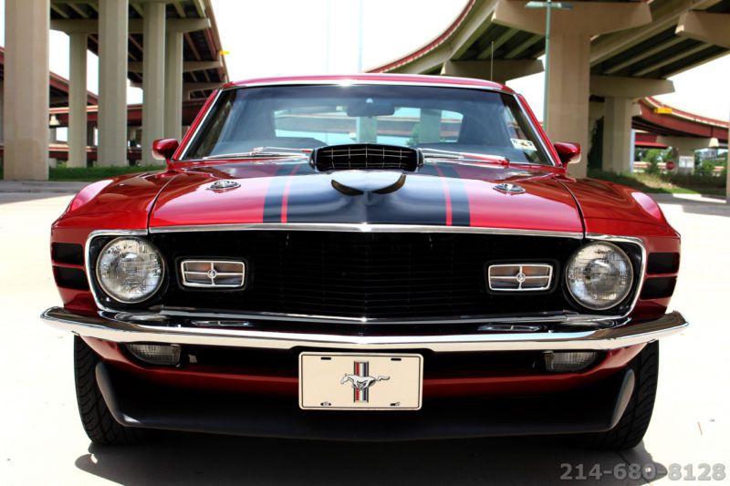 1970 ford mustang mach 1 351 clevland fastback scoop hood