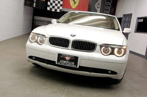 2004 bmw 745i luxury seating pkg ... white ... 57k ... nav