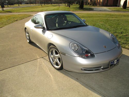 1999 porsche carrera 911/996 c4 manual silver  no reserve!