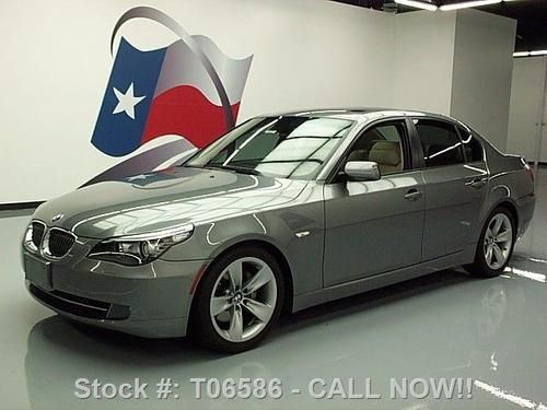 2008 bmw 528i sedan sport heated seats sunroof nav 31k! texas direct auto