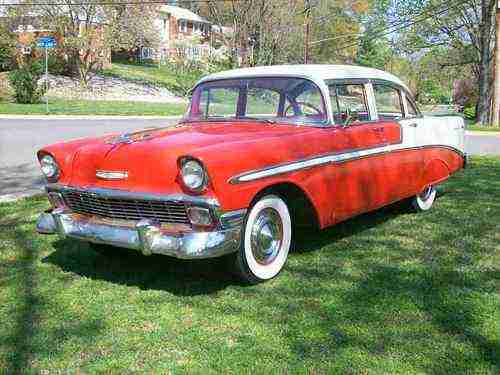 1956 CHEVROLET 4 DOOR BEL AIR SEDAN, image 3