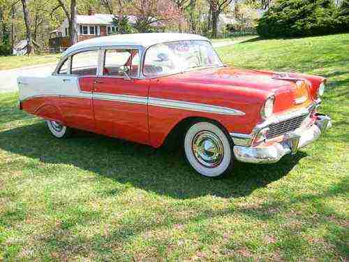 1956 CHEVROLET 4 DOOR BEL AIR SEDAN, image 4