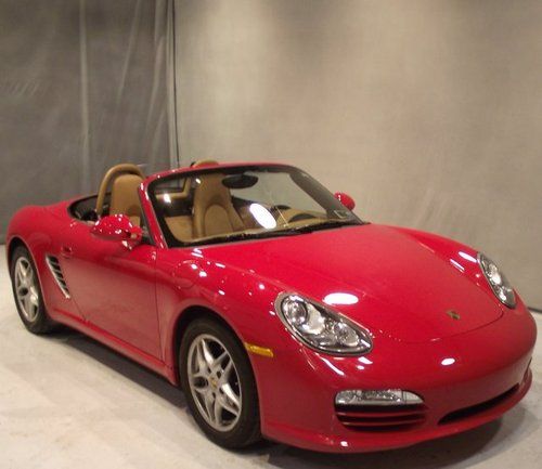 Crtfd 2010 10 porsche boxster pdk convertible red/tan 18k mi 1 owner cleancarfax