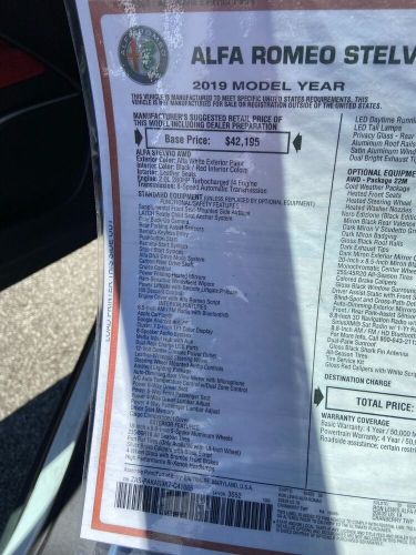 2019 Alfa Romeo Stelvio, US $5,000.00, image 7