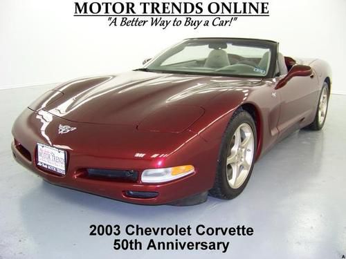 Convertible 50th anniversary hud ride control bose 2003 chevy corvette 56k