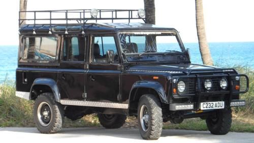 1986 land rover defender 110" county 4x4 v8 power steering 5 speed transmission