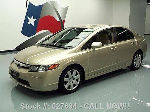 2008 honda civic lx sedan automatic cruise control 73k texas direct auto