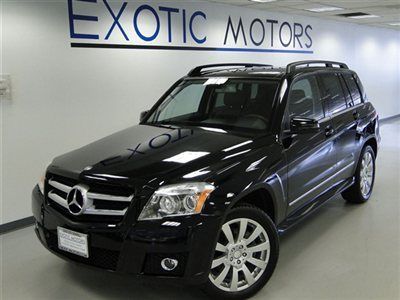 2010 mercedes glk350 4-matic! blk/blk heated-sts pano-roof i-pod 1-owner 19"whls