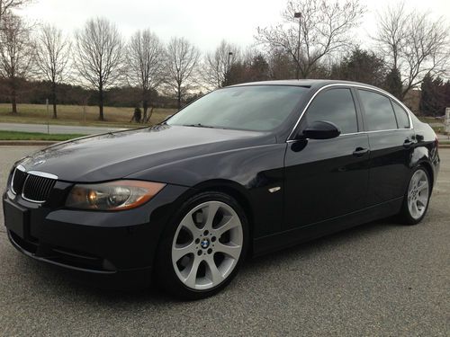 2006 bmw 330i sport sedan black/black w/nav, xenons, premium, cold weather pkg