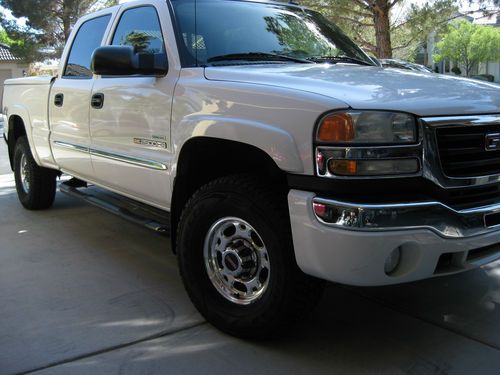Gmc sierra 2500hd slt crew cab 4x4 duramax diesel allison transmission