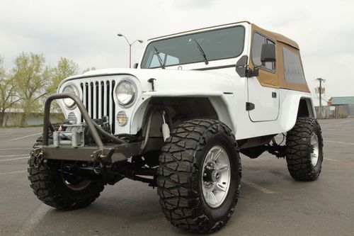 1981 jeep cj8 scrambler restored cummins diesel rock crawler locker atlas bobbed