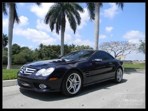 07 sl550 amg package! keyless go! navigation! massage seats, clean carfax fl car