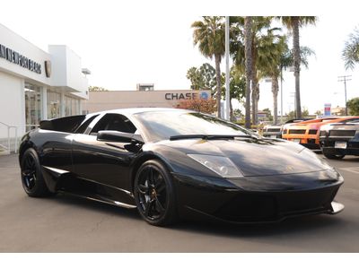 2007 lamborghini murcielago lp640 coupe. black over black. 6,826 miles. e-gear.