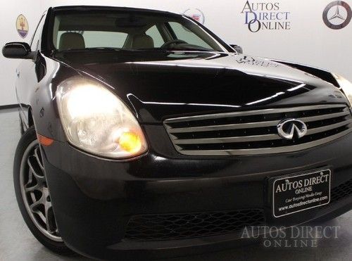 We finance 2005 infiniti g35 sedan prempkg 1owner clean carfax mroof htdsts hids