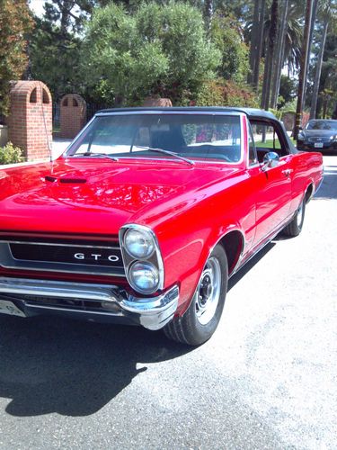 1965 gto tri power 4speed convertible power top and steering 389 engine