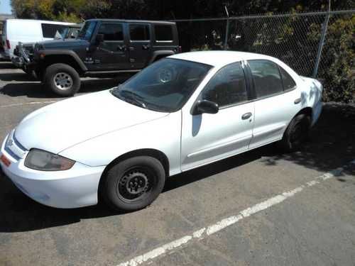 2003 chevy cavalier white, 4 door, 4 cyl, automatic, 83k miles