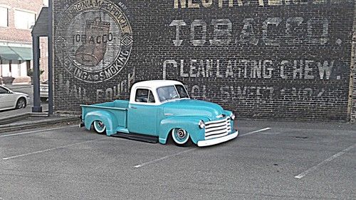 1949 chevy 3100 short bed bagged hot rod/rat rod air ride shop truck patina