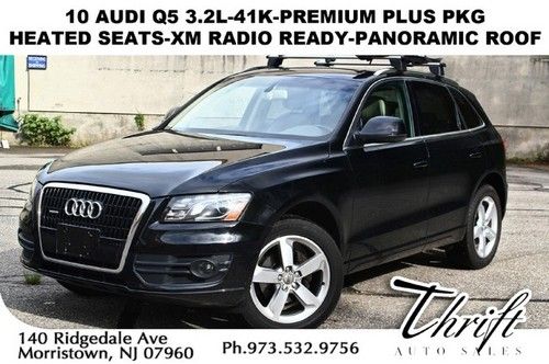 10 audi q5 3.2l-41k-premium plus pkg-heated seats-xm radio ready-panoramic roof