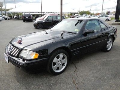 500sl roadster 5.0l convertible removable hardtop powered soft top 2 passenger