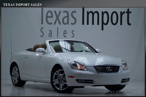 08 sc430 45k miles,navigation,white/tan,warranty,we finance