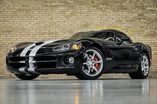 2008 dodge viper srt-10 coupe! navigation! belanger upgrades! stripes! 3k mi!