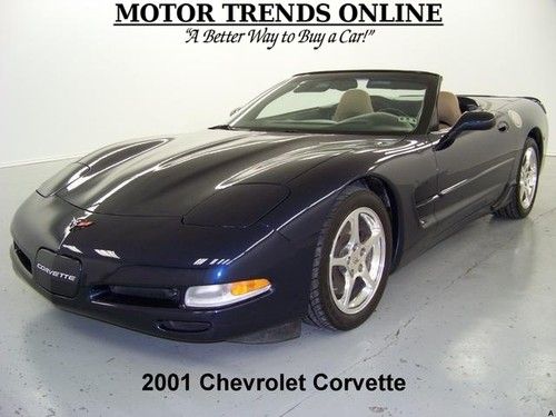 Convertible heads up ls1 5.7 v8 spoiler leather bose 2001 chevy corvette c5 33k