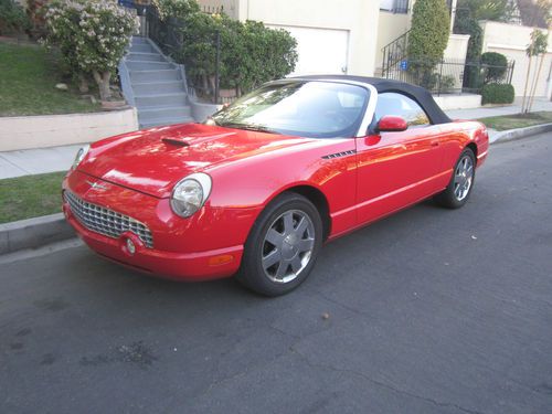 2002 red ford thunderbird
