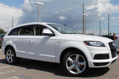 2012 white audi q7 quattro 4door s line