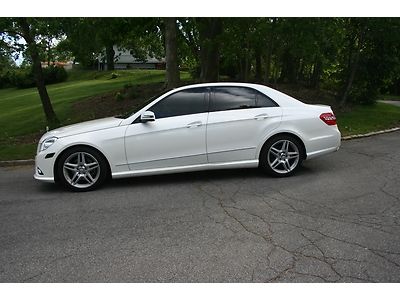 2011 me/be e350 4matic*very rare fully loaded*over $67msrp*pearl white*brand new
