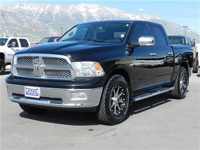 Crew cab laramie 4x4 hemi shortbed leather sunroof custom wheels tires low price