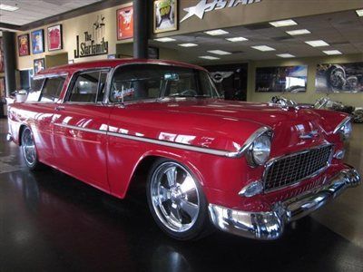 1955 chevrolet nomad belair red over $200k invested