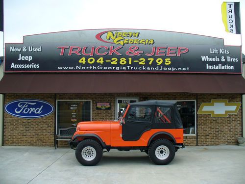 1980 jeep cj5 orange v8 restored