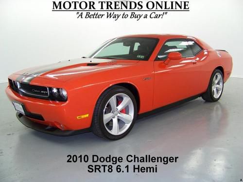 Srt8 navigation hemi brembo 6 speed htd seats 2010 dodge challenger 19k 1 owner