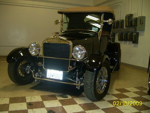 1927 model t restorod black cherry 350 chevy v8 restomod
